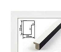 Багетная рамка (бело-черная, 2 см) 40х50