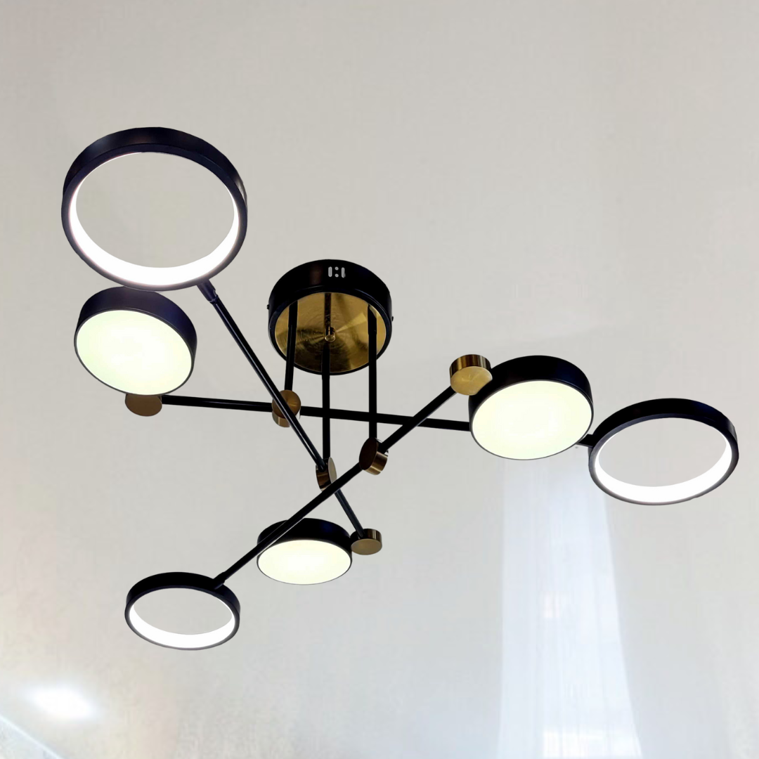 Світильник лед стельовий Artlight 126W до 25 кв.м колір Чорний P537/6BK