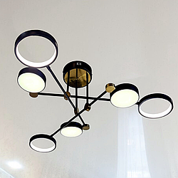 Світильник лед стельовий Artlight 126W до 20 кв.м колір Чорний P537/6BK