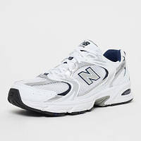 Мужские кроссовки New Balance 530, белый, серый, синий, Вьетнам Нью Беленс 530 білі з сірим з синім