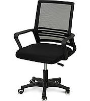 Крісло комп'ютерне чорне Веб для підлітків, персонал офісу ТМ Мікс Мебель