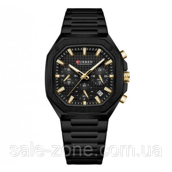 Мужские наручные классические часы Curren Mentor (Черные) - фото 1 - id-p2133735076