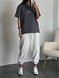 Жіночі спортивні штани-джогери з куліскою на поясі та накладними кишенями (р. S, M) 83121077, фото 7