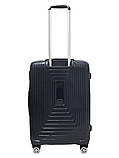 Валіза пластикова AIRTEX 241 середня 68 см чорна, фото 3
