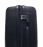 Валіза пластикова AIRTEX 241 середня 68 см чорна, фото 4