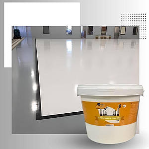 Епоксидна наливна підлога 10 кг на 30 м2 біла