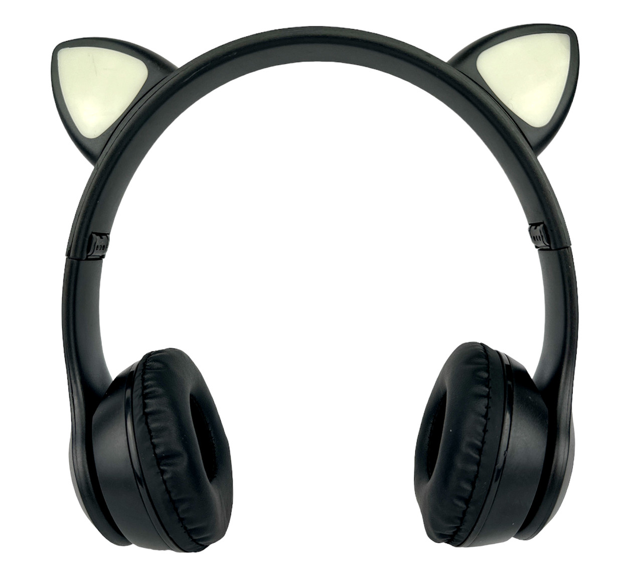 Дитячі бездротові навушники LED з котячими вушками Wireless headSet Cat ear VIV-23M Чорні