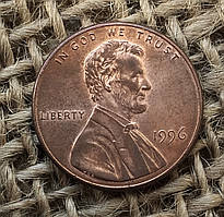 1 цент 1996 року.  США