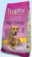 Trophy High Energy Комплексний екструдований сухий корм для дорослих собак з куркою та рисом. Трофі 20 кг