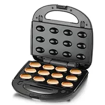 Мультимейкер гриль притискний, Вафельниця орешниця пончики 5 в 1 RAF R- 2690, Гриль-вафельниця-бутербродниця, фото 4