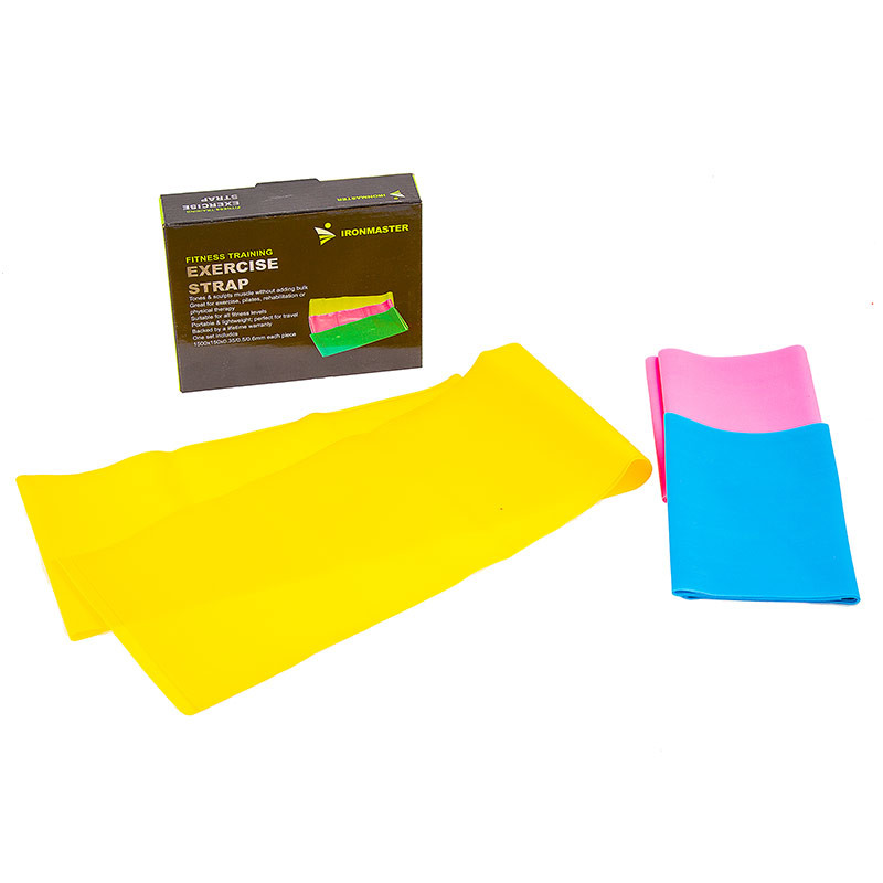 Набір еластичних стрічок для фітнесу Iron Master 3 шт 150х15 см IR97627, фото 1