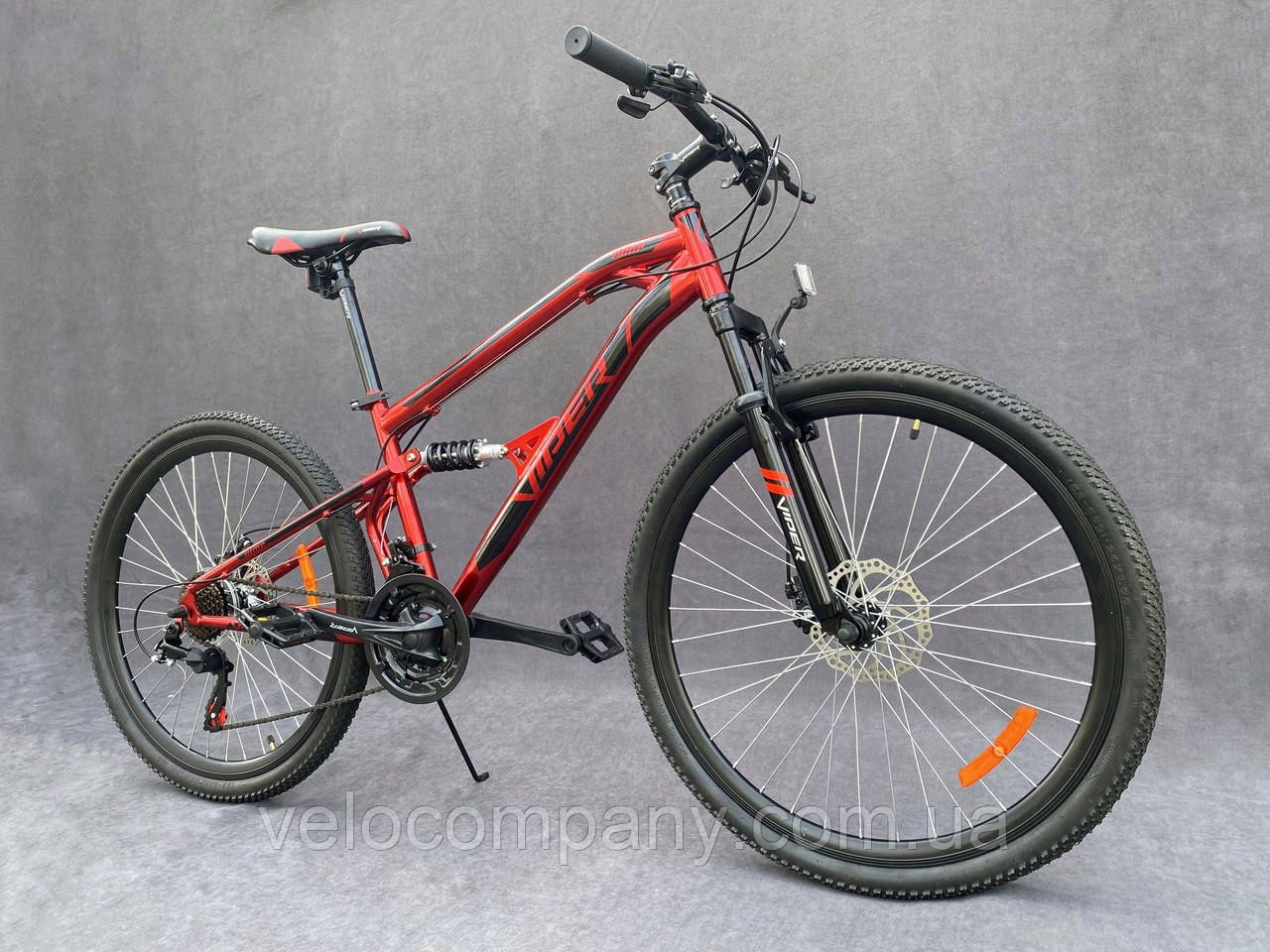 Гірський велосипед Viper Jump 26" FR/D рама 17 червоний