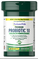 Пробиотик Puritan's Pride Premium Probiotic 10 (20 billion active culturres) 30 Capsules