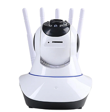 Бездротова поворотна камера WIFI IP360 Elite Lux EL-Q5 на 5 антен з датчиком руху та нічним баченням, біла, фото 4