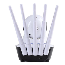 Бездротова поворотна камера WIFI IP360 Elite Lux EL-Q5 на 5 антен з датчиком руху та нічним баченням, біла, фото 6