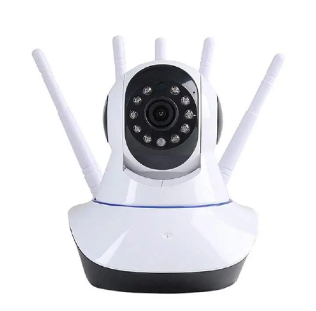 Бездротова поворотна камера WIFI IP360 Elite Lux EL-Q5 на 5 антен з датчиком руху та нічним баченням, біла