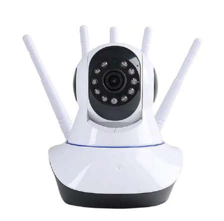 Бездротова поворотна камера WIFI IP360 Elite Lux EL-Q5 на 5 антен з датчиком руху та нічним баченням, біла, фото 1