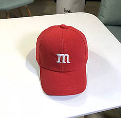 Дитяча кепка Бейсболка M&M's (Ем-ен-Емс, Емемдемс) з вигнутим козирком Червона, Унісекс WUKE One size