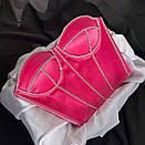 Жіночий атласний корсетний топ бюстьє зі стразами (р. 42-44) 66171007Е, фото 5