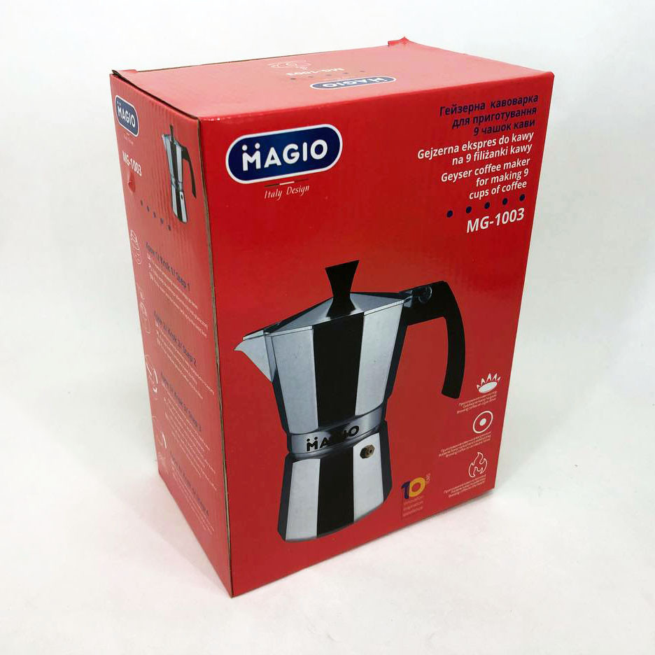 Гейзерная кофеварка Magio MG-1003, кофеварка для индукционной плиты ...