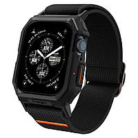 Чохол з ремінцем Spigen Lite Fit Pro для Apple Watch 4/5/6/SE/7/8/9 44/45mm Black (ACS07103)