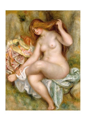 Открытка Pierre-Auguste Renoir - Seated Bather, 1903-1906, фото 1