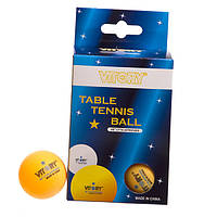 Набор мячей для настольного тенниса Vitory MT-1891 FDSO Желтый 6шт (60508469)