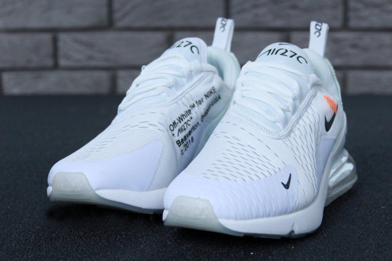 Кросівки Nike Air Max 270 Off-White  |  Жіночі кросівки  |  Спортивне жіноче взуття