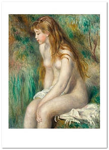 Открытка Pierre-Auguste Renoir - Young Girl Bathing, 1892