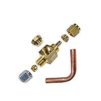 Монтажный набор Tomasetto для выноса клапана газа (вход D6 (термопластик), выход D6 M10x1) (Оригинал)