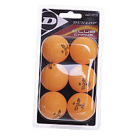 Набор мячей для настольного тенниса Club Champ MT-679315 Dunlop Оранжевый 6шт (60518019)