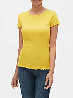 Желтая футболка - женская футболка GAP GA0647W S Желтый