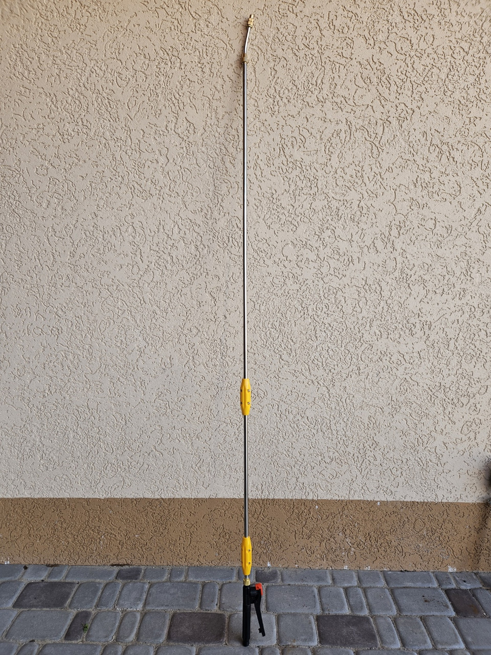 Вудка штанга посилена для обприскувачів нержавіюча сталь латунь 3м ( кран ручка шланг )