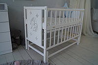 Кровать детская Baby Comfort Матуся с маятником белая