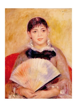 Лист Pierre-Auguste Renoir — Girl with a Fan, 1881