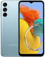 Смартфон Samsung Galaxy M14 Blue, 2 Nano-SIM, 6.6' (2408x1080, PLS), Samsung Exynos 1330 (2x2.4 + 6x2.0 GHz), 4GB, 64GB, microSD,