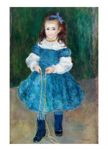 Лист Pierre-Auguste Renoir — Girl with a Jump Rope, 1876