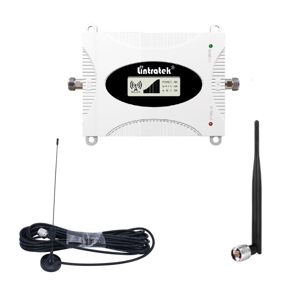 Репітер підсилювач мобільного зв'язку інтернету Lintratek KW16L-WCDMA-PRO 3G 2100 МГц з AGC АРП (I/I дБі), фото 1