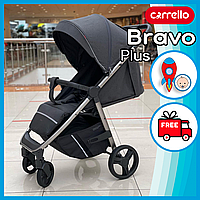 Коляска прогулочная Carrello Bravo CRL-8512/1 с дождевиком, складная конструкция Темно-серый PRO_193