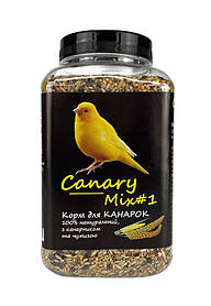 Корм Буся, Canary Mix #1, сбалансированный витаминами корм для канареек 600 гр