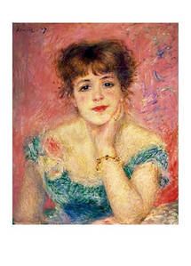 Открытка Pierre-Auguste Renoir - Portrait of the Actress Jeanne Samary, 1877