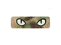 Шеврон PATCH M-TAC Cat Eyes laser cut (type 2) флуоресцентная (51350008) Multicam/GID