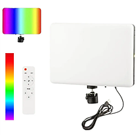 Led-лампа для студійного освітлення PM26RGB світлодіодна прямокутна LED лампа різноко