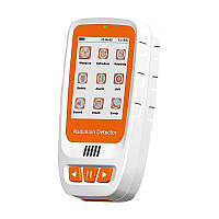Дозиметр радиации портативный на аккумуляторе со со звуковым оповещением Nectronix HFS-20 Белый/оранжевый
