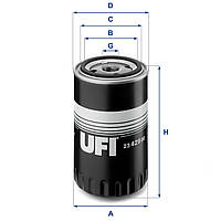 Фильтр масляный Volkswagen Passat B3/b4 Variant (3A5, 35I) 1.9 1988.02 - 1997.06 (UFI 23.429.00)