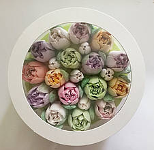 Набір зефіру натурального 21 шт  у подарунковій коробочці 30012