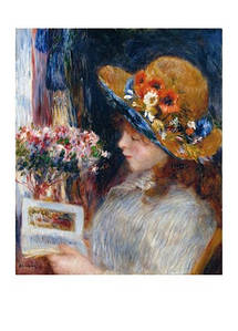 Лист Pierre-Auguste Renoir — Reading Girl, 1880