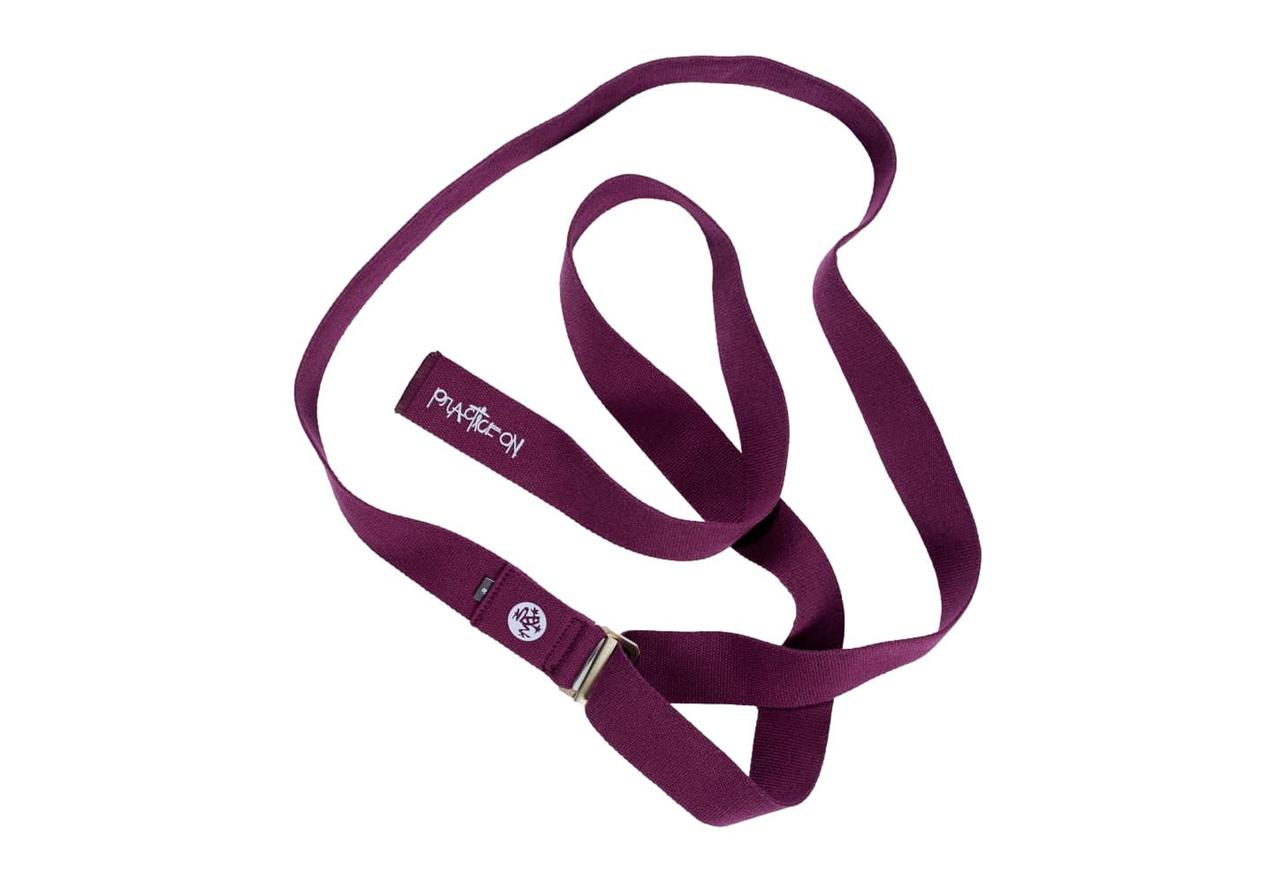 Ремень для йоги Manduka AligN Yoga Strap Indulge 244×4.4 см фиолетовый - фото 3 - id-p2133670345