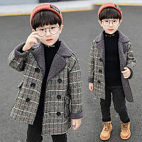 Пальто дитяче для хлопчика 90-116см Модне пальто хлопчикам Пальто стильне