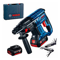 Перфоратор Bosch GBH 180-LI Professional (18 В, 2х4 А*год) + мультитул (0615990L01)